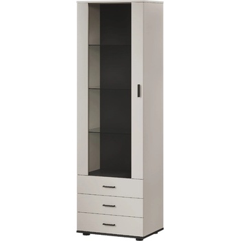 Cama meble Витрина Cama S1 SOHO 60x41x192 кашмир + черно (201049)
