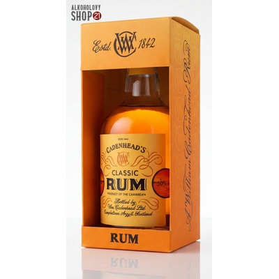 Cadenhead´s „ Classic ” aged Caribbean rum 50% 0.70 l (holá láhev)