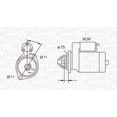 Startér MAGNETI MARELLI 063523627010