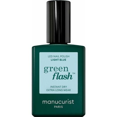 Manucurist Green Flash LED gel lak na nehty - Light Blue (15 ml)