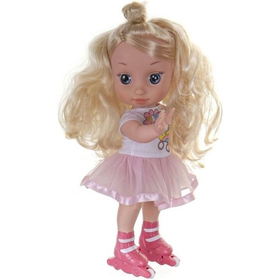Teddies Niky bruslařka česky mluvící plast 40cm na baterie se zvukem 23x45x17cm