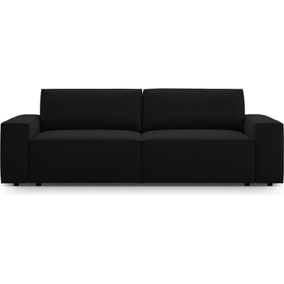 Micadoni Черен кадифен разтегателен диван с място за съхранение 247 cm Jodie - Micadoni (MIC_3SF_51_F1_JODIE7)