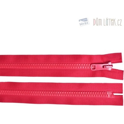 Zips kostený nedeliteľný cyklámenová, dĺžka 25 cm