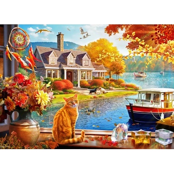 Image 1 of Bluebird Puzzle - Puzzle Crisp: Fall View - 500 piese