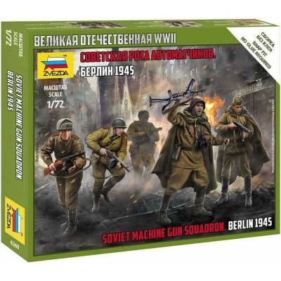 Zvezda Soviet Machine Gun Squadron WWII 1:72