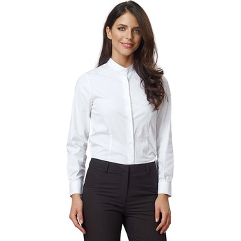 Siggi Group Дамска риза Rubina с попска яка - Бяла | Елегантен стил и комфорт (28CM0281-0761)