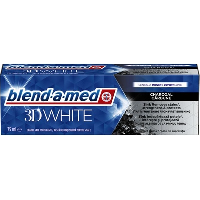 Blend-a-med 3D White Luxe Perfection Charcoal 75 ml