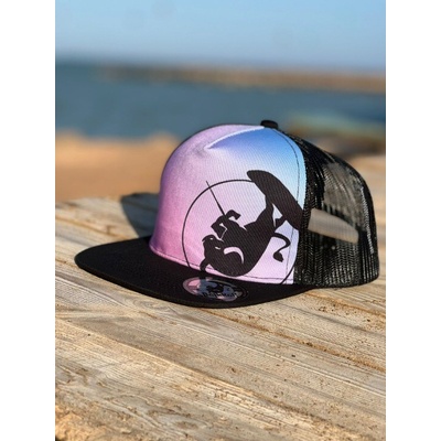 BejkRoll Snap Trucker kulaté logo ping/black