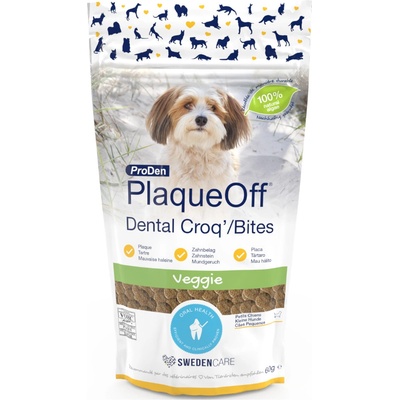 ProDen PlaqueOff starostlivosť o zuby Dental Bites 2 x 60 g