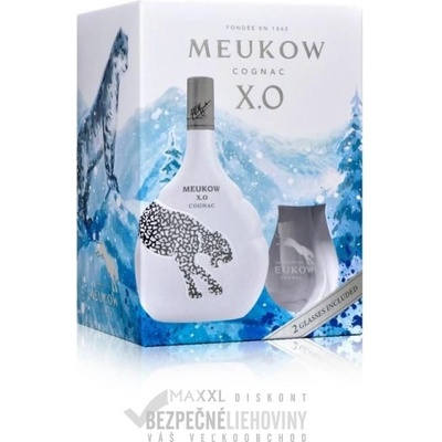 Meukow cognac XO ICE 40% 0,7 L (2 poháre)