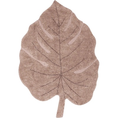 Lorena Canals Розов ръчно изработен памучен детски килим подходящ за пране 120x180 cm Monstera Vintage Nude - Lorena Canals (C-MON-VNU)