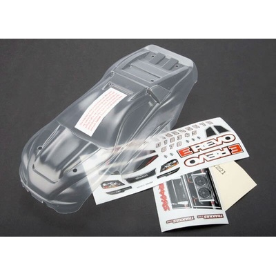 Traxxas Купе прозрачно за Мини Траксас Рево Body 1/16 Traxxas E-Revo (clear, requires painting)/ grill and ligh, TRX7111 (TRX7111)