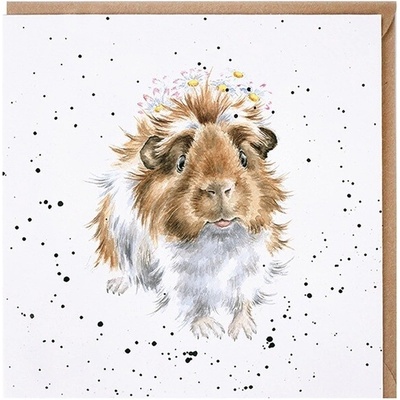 Přání "Grinny Pig", 15x15cm - Morče