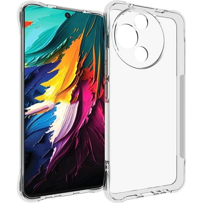 TCL Tpu Калъф за tcl 60r 5g -Антиприплъзващ, Защита камера и екран, Подсилени ъгли, Вкл. Протектор, Прозрачен