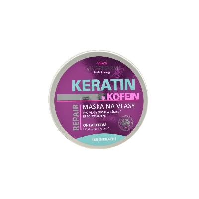 Keratinová maska na vlasy s kofeinem VIVAPHARM 200 ml