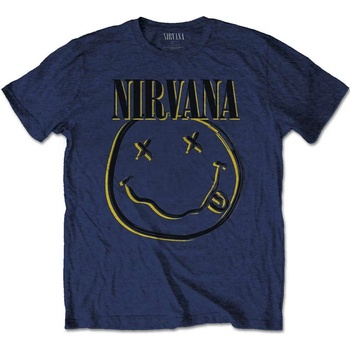 Nirvana Inverse Smiley Modrá