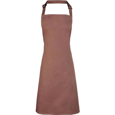Premier PR150 Zástěra s laclem Colours hnědá mocha