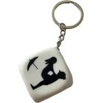  Парти ключодържател, зар със секс пози - Dice Poses Keychain White (D-241810)