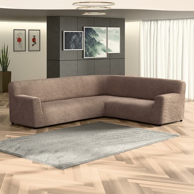 GA.I.CO bielastický potah na rohovou sedačku Costina ořískový 350 - 530 cm – Zboží Mobilmania