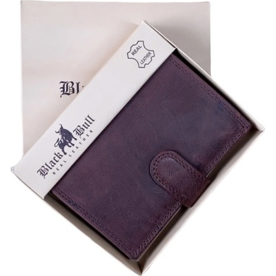 Pánská kožená s přezkou černá Bull burgundy