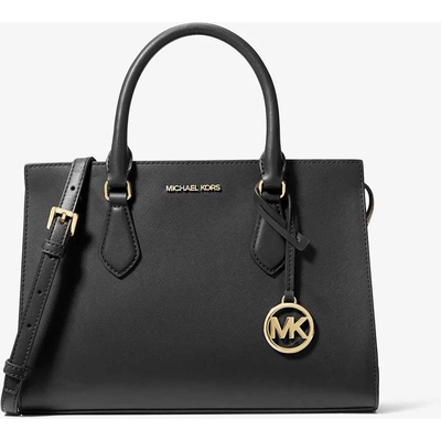 Michael Kors dámská kabelka Sheila Medium se zlatým MK černá – Hledejceny.cz