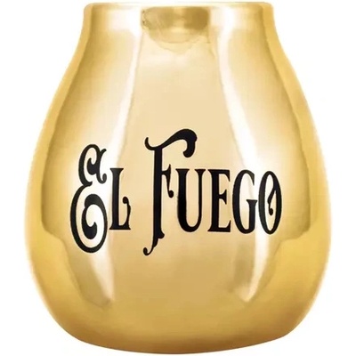 Yaguar Керамичен калебас с лого El Fuego (златен) 350 мл