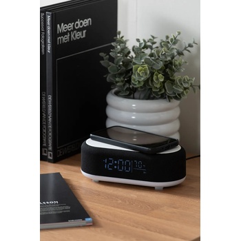 Karlsson Будилник с индуктивно зарядно Karlsson Vogue 10 x 7 cm в черно (KA6033BK)