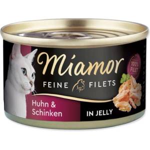 Miamor Консерва Miamor Feine Filets Adult пиле с шунка в желе 100g (393-74044)