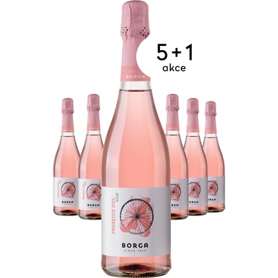 Cantine Borga Prosecco Rosé Brut Millesimato 2023 11,5% 0,75 l (holá láhev)