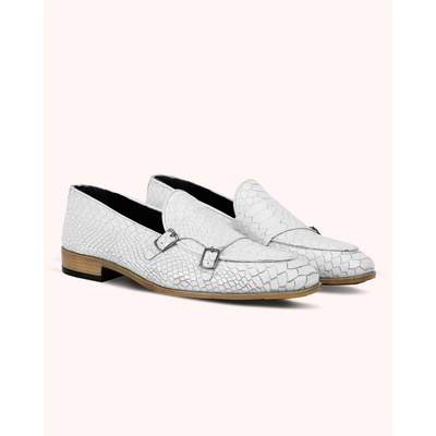 GERARDINO Мъжки обувки от естествена кожа -Бели 2004 (1034_Бяло)