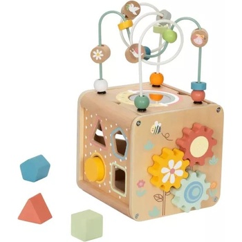 Tooky Toy Tooy Toys: Дървено занимателно кубче (TP382)