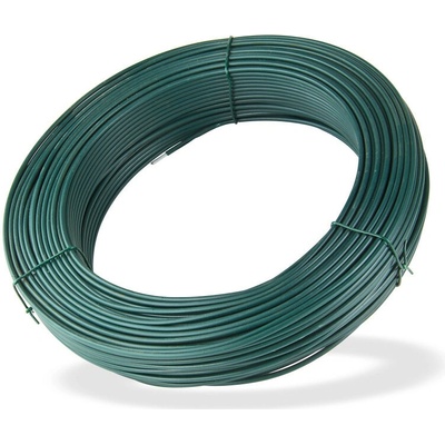 DEMA Viazací napínací drôt poplastovaný 3,8 mm, dĺžka 110 m, zelený
