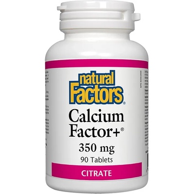 Natural Factors Calcium Factor+, 350 mg, 90 таблетки, Natural Factors (1611 NF)