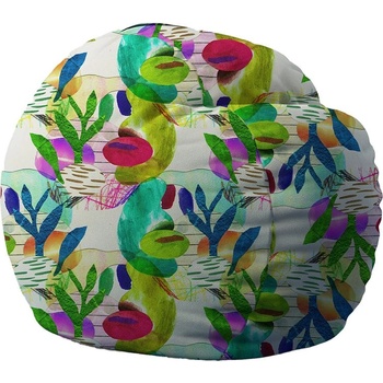 Image 1 of PUFRELAX Барбарон 600л. King Size, Metallic Coral, Перящ се калъф, Пълнеж с микс от мемори пяна и дунапрен, Принт (PUF-M-K-TM-MCO)