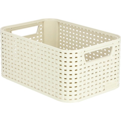 Curver úložný box RATTAN style2 S krémová