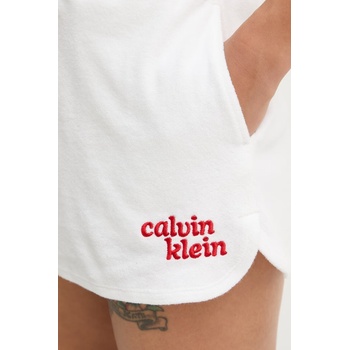 Calvin Klein Jeans къс панталон тип анцуг дамски с памук (LV047G223G)