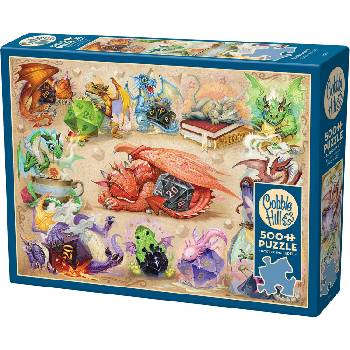 Cobble Hill Пъзел Cobble Hill от 500 части - D20 Дракони (45128)