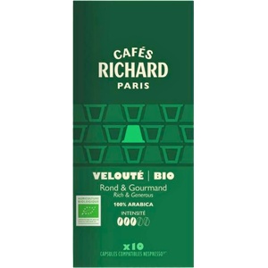 Cafés Richard Кафе капсули Cafes Richard Organic съвместими с Nespresso, 10 капсули