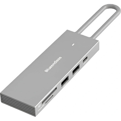 Plasico Computers USB хъб BE HC706, 7-портов, USB-C 3.0, HDMI 4K/60Hz, Сив (HC706)