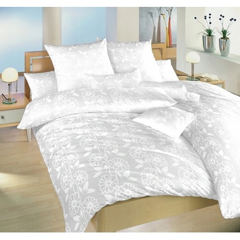 Dadka damask Jiřiny bielej 70 x 90 cm