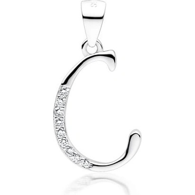 Olivie písmeno C stříbrný přívěsek 4084