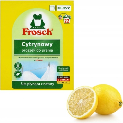 Frosch ekologický koncentrovaný prací prášok na bielu bielizeň Citrus 18 PD