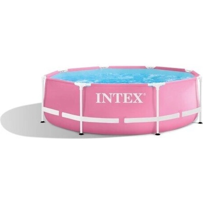 Intex Басейн с метална рамка INTEX 28290NP, ф 244 x 76 см, розов