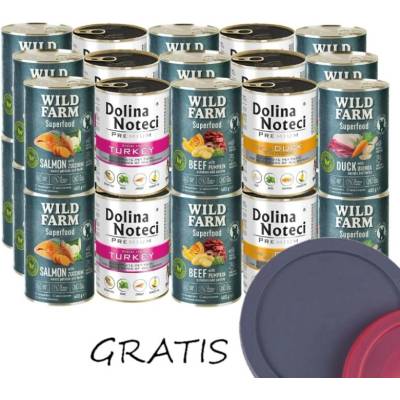 Dolina Noteci a Wild Farm Superfood Mix chutí 30 x 400 g