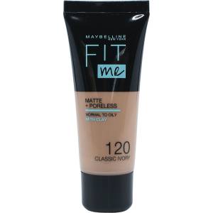 Maybelline MBL FIT ME MAKE-UP MATTE+PORELESS 30 ML / 120 CLASSIC IVORY make-up 120 classic ivory