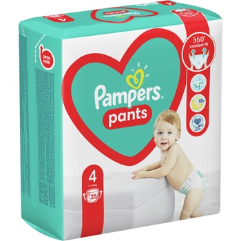 Pampers Бебешки пелени гащи Pampers 4, 25 броя (1007000195)