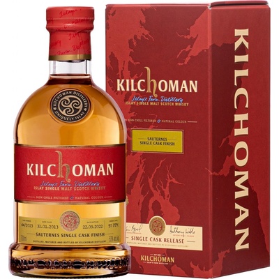 Kilchoman Sauternes Single Cask Finish 2022 53% 0,7 l (kazeta)