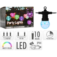 PROGARDEN Svetelná reťaz LED PARTY 10 žiaroviek 7,5m KO-AF5300210
