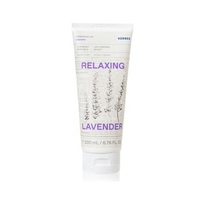 KORRES Overnight Body Milk Relaxing Lavender 200 ml