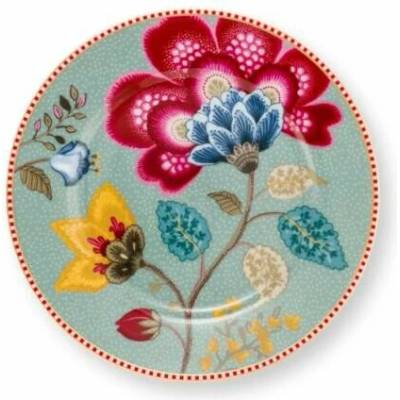 Pip Studio Blooming Tales talíř 17cm, modrý
